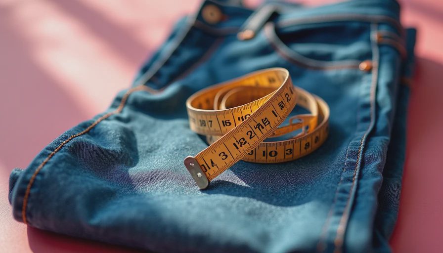 Visual context for pants size chart