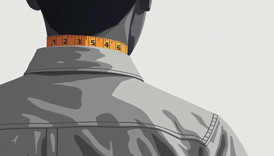 Illustration for how to determine neck size
