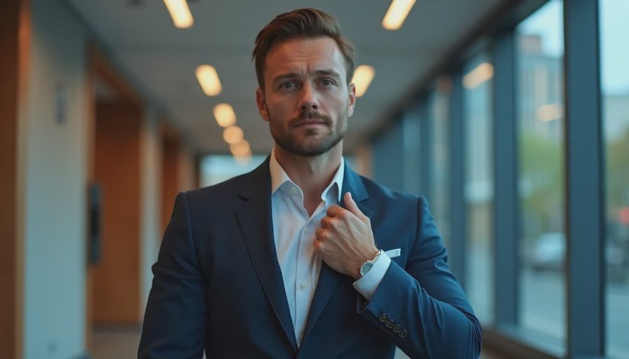 Visual context for business casual attire for men