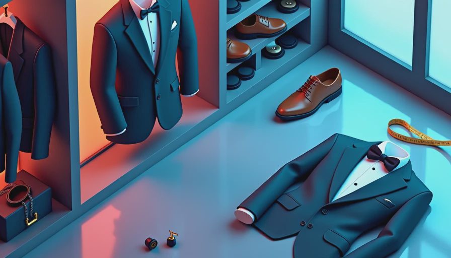 Visual context for formal dress wear mens