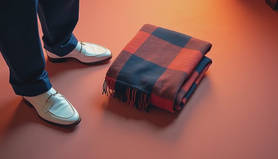 Visual context for scarf with suit